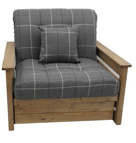 Ayury Futon Style Chair Bed, Wooden Futon Chair Bed