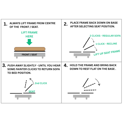 Domo 3 Seat | Classic Style | Click Clack