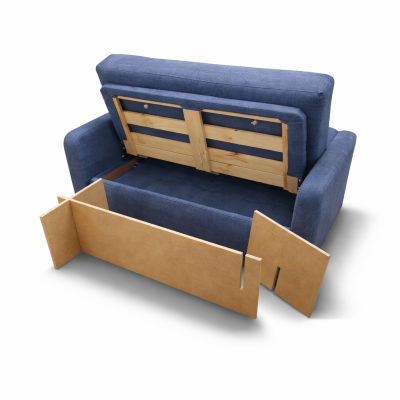 Sofa & Modular Footstool | Space Saving | Narrowboat Seating
