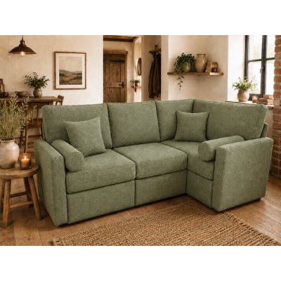 Newbury Corner Sofa Bed | Compact Corner Sofa with Storage | Sofabed Barn